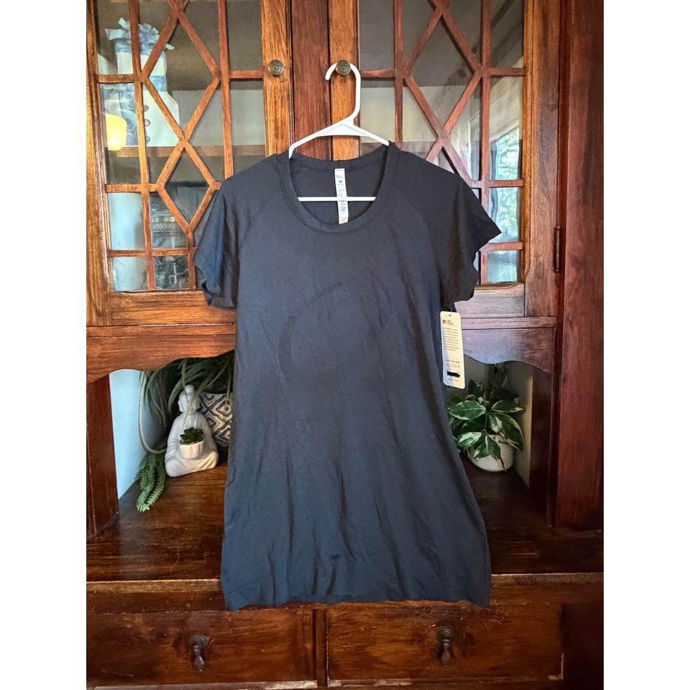 CRZ YOGA Womens Seamless Short Sleeve Shirt Black‎ XL Athletic Tee NWT